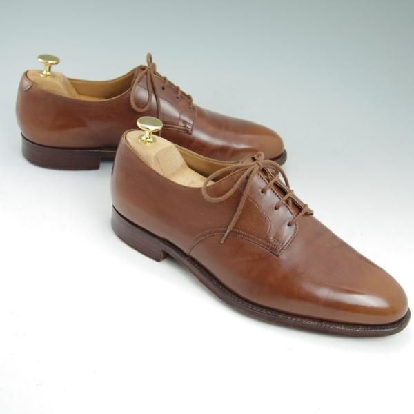 極上☆クロケットジョーンズ 7E【Lloyd Footwear別注/ロイドフットウェア】プレーントゥ/ダービーシューズ/CrockettJones☆b917-6 高級中古革靴の買取販売店舗 LloydFootwear(CrockettJones) DOWNING 7E