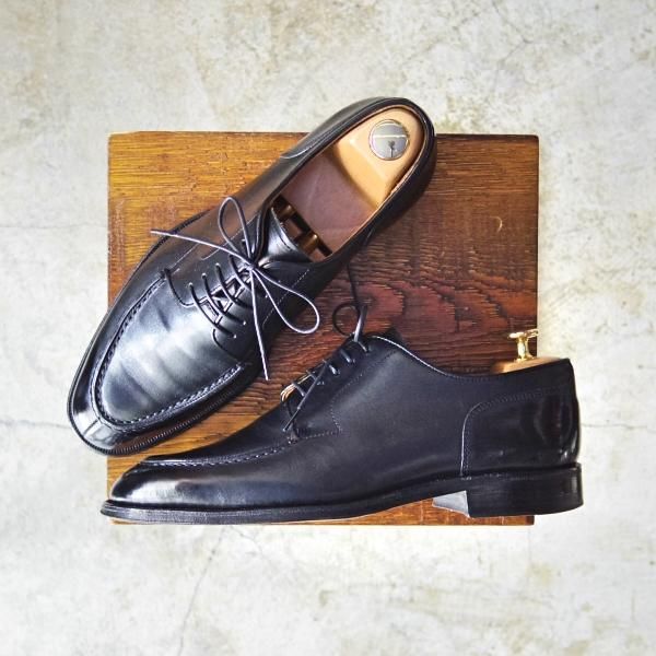 極上 ユナイテッドアローズ Size 7 5 グッドイヤーウェルテッド製法 Uチップ カーフ 黒 Men S メンズ 靴 United Arrows C310 8 高級中古革靴の買取販売店舗 Studio Cbr