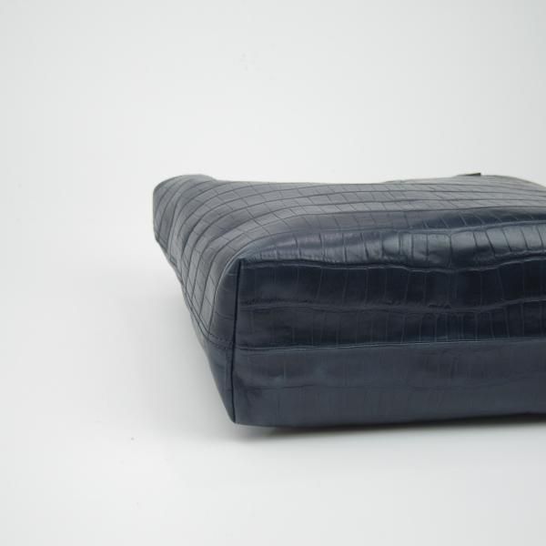 美品☆フェリージ/Felisi【トートバッグ/15-50】レザー/クロコ型押し