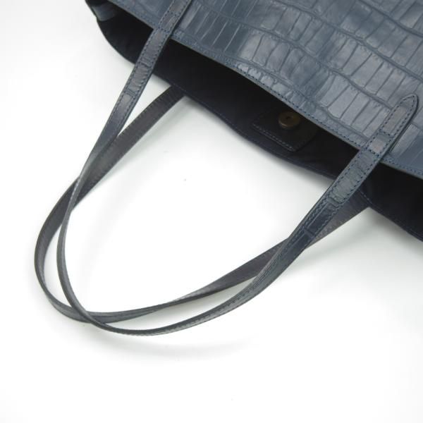 美品☆フェリージ/Felisi【トートバッグ/15-50】レザー/クロコ型押し