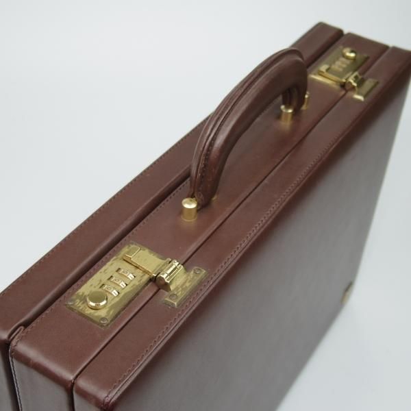 極上☆ダンヒル/dunhill【☆アタッシュケース】レザー/茶/メンズ 極上☆ダンヒル/dunhill【☆アタッシュケース】レザー/茶/メンズ