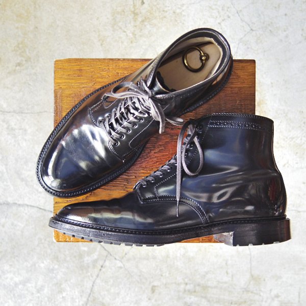 【ALDEN 】別注 BLACK CORDOVAN プレーントゥシューズ 8D