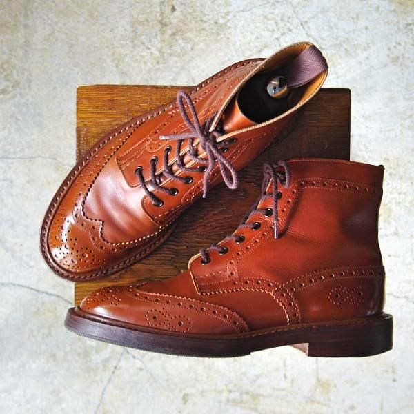 極上 トリッカーズ Size 8 英 ポールスミス別注 Paul Smith カントリーブーツ 6178 茶 カーフ Tricker S C936 高級中古革靴の買取販売店 Studio Cbr の通販サイト