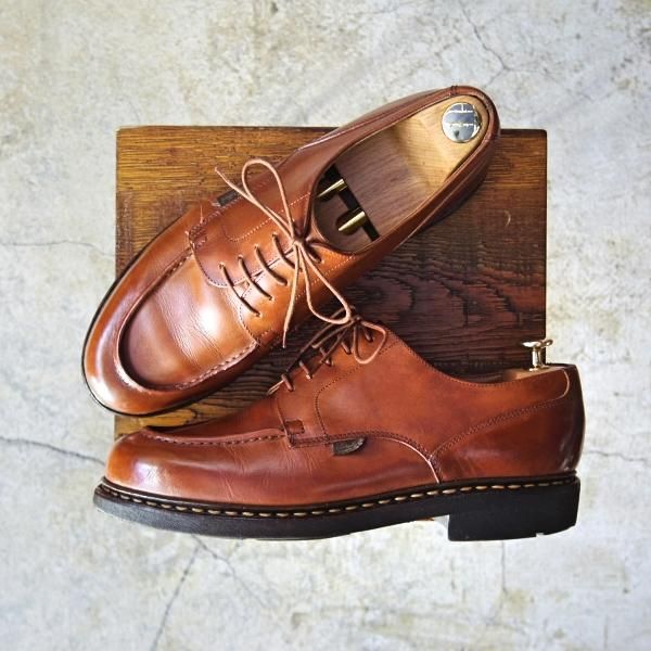 パラブーツ シャンボード UK8(26.5~27㎝) ゴールド Paraboot - ドレス