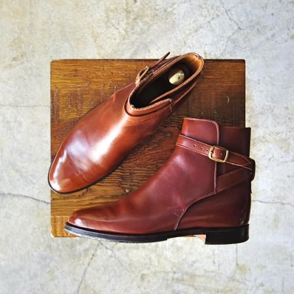 レディース 極上 クロケット ジョーンズ 55c 貴重 ジョッパーブーツ Jodhpur カーフ 赤茶 Crockett Jones D243 高級中古革靴の買取販売店 Studio Cbr の通販サイト