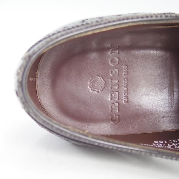 美品】GRENSON グレンソン セミブローグ7F
