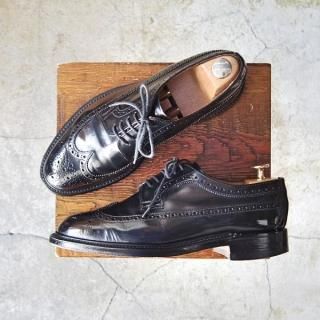◆美品◆ CHEANEY メンズ 24.5cm程度 UK6 チーニー 黒 極上☆(英)チーニー 6.5F【☆ロングウイング/LINCOLN 2】175