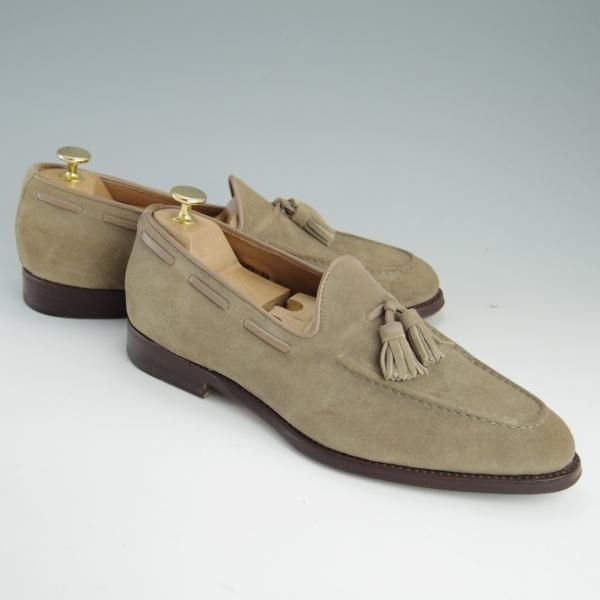 美品 サントーニ Santoni ローファー モカシン タッセルローファー 