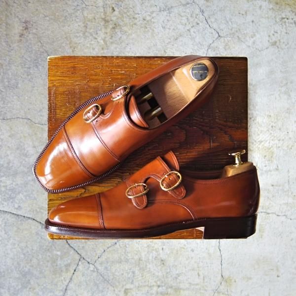 イタリア高級ブランド、ストールマンテラッシのダブルモンクシューズです イタリア高級ブランド、ストールマンテラッシのダブルモンク