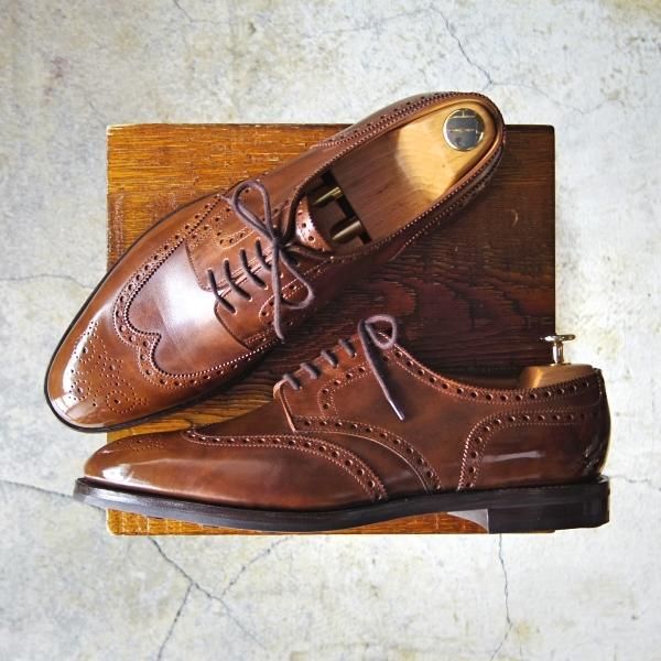 JOHN LOBB ジョンロブ HAYLE 6 ミュージアムカーフ 茶-