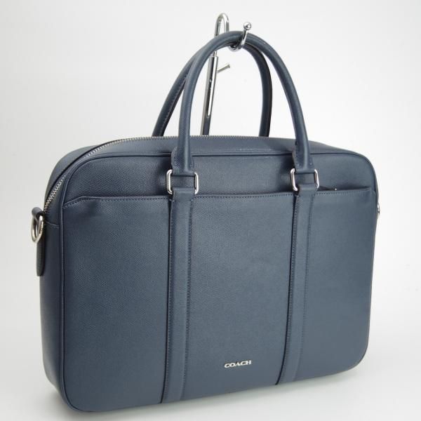 美品☆コーチ/COACH【ブリーフケース/ネイビー】ユニセックス/メンズ 美品☆コーチ/COACH【ブリーフケース/ネイビー】ユニセックス/メンズ