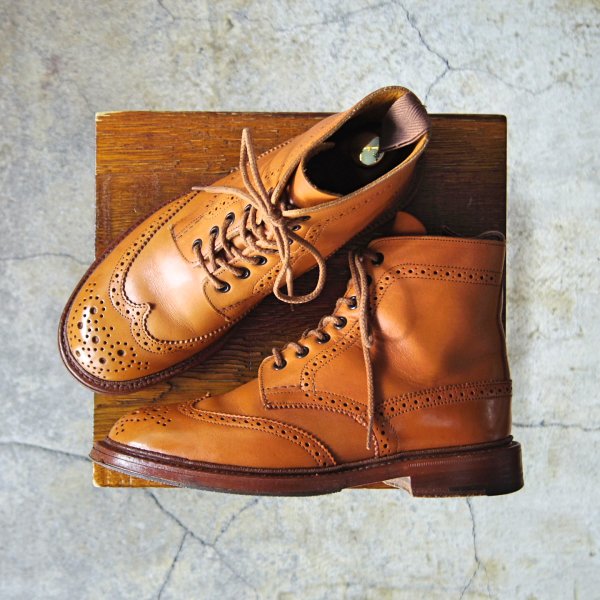 トリッカーズ Trickers ブーツ ショートブーツ カントリーブーツ モールトン MALTON カーフレザー シューズ メンズ 6.5(25cm相当) ブラウン