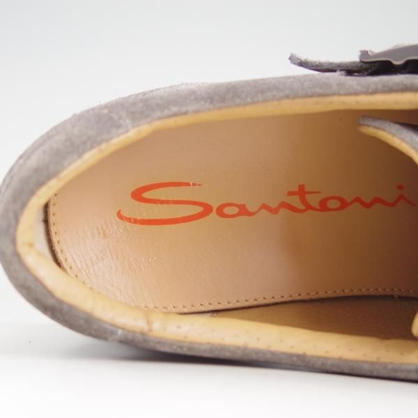 Santoni】サントーニ 6365 ストレートチップ スエード ブラック