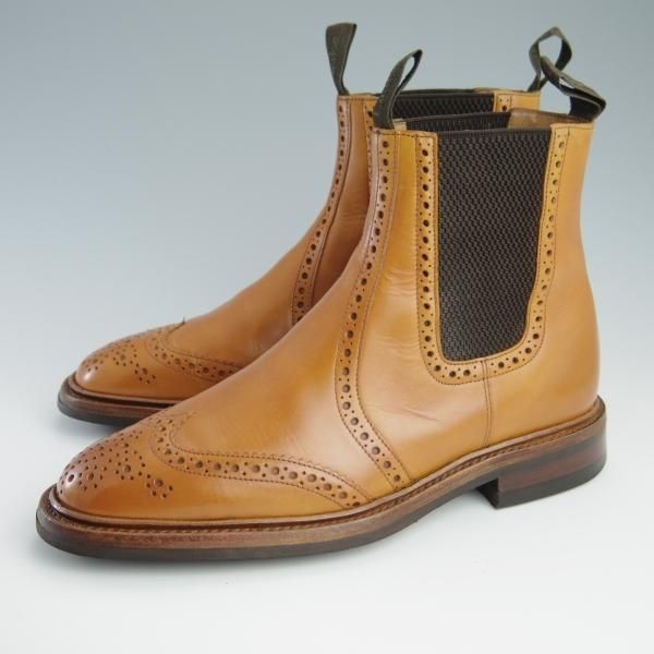 極美品☆(英)Loake/ローク 6F【ダイナイトソール仕様☆サイドゴア 