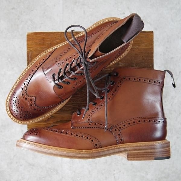 Tricker's トリッカーズ ブーツ 8(26.5cm位) 茶