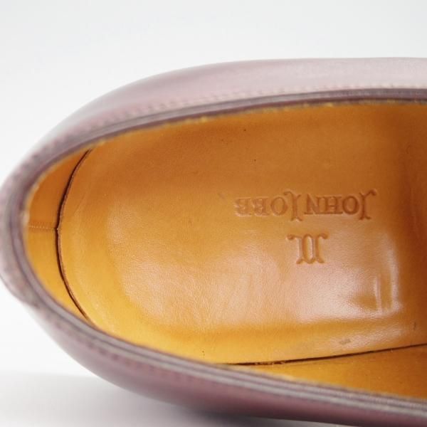美品☆ジョンロブ 7E【高額☆スキンステッチ仕様/8896ラスト/BORDER