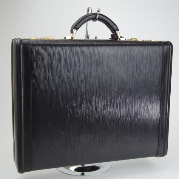 dunhill (ダンヒル)のアタッシュケース。牛革、ブラック
