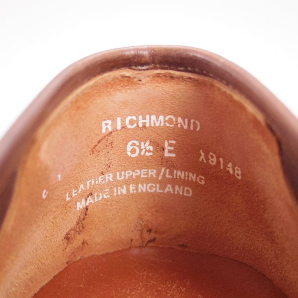 美品☆クロケット&ジョーンズ 6.5E【定価￥74,800-☆RICHMOND/314