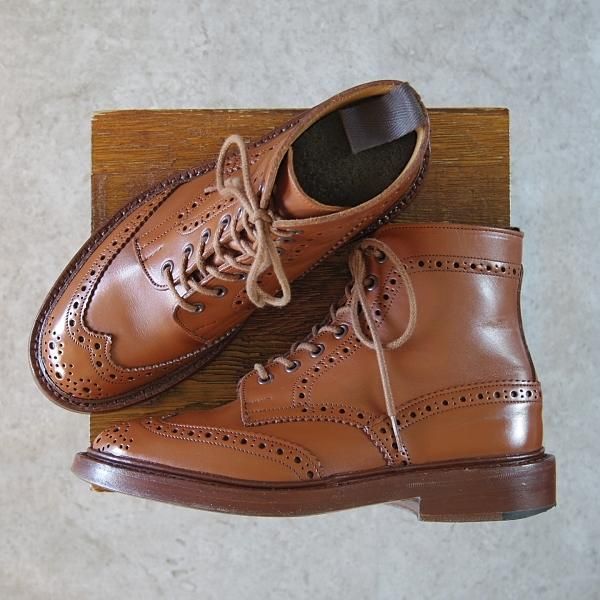 トリッカーズ Trickers ブーツ ショートブーツ カントリーブーツ モールトン MALTON カーフレザー シューズ メンズ 6.5(25cm相当) ブラウン