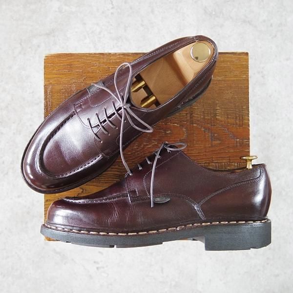 極上 パラブーツ Size 7 定価 71 500 シャンボード Chambord カフェ Cafe リスレザー Texソール Uチップ 濃茶 Paraboot H406 高級中古革靴の買取販売店舗 Studio Cbr