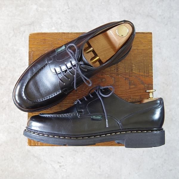 Amazon | [パラブーツ] シャンボード ＢＢＲ ブラック CHAMBORD BBR/TEX NOIRE-LIS NOIR(ブラック 6  (24.5cm)) | Paraboot(パラブーツ) | ビジネスシューズ