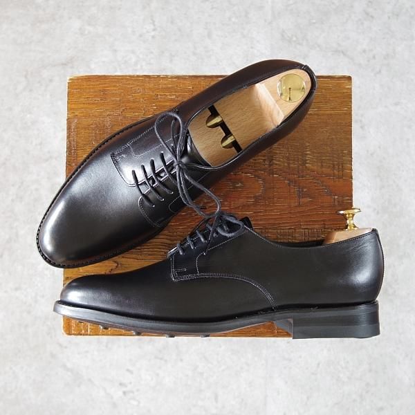 新品未使用 プレーントゥ 黒 バーカー BARKER 7.5D