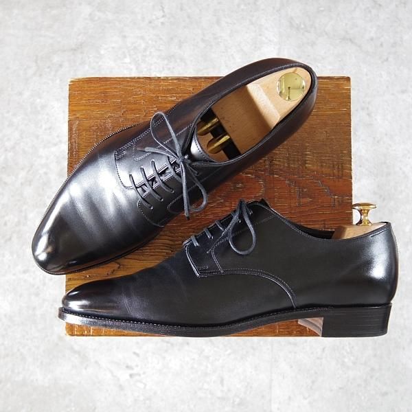 RENDO/レンド SIZE 8.5【プレーントゥ/7704/黒】 - 高級中古革靴 RENDO/レンド SIZE 8.5【プレーントゥ/7704/黒】 - 高級中古革靴