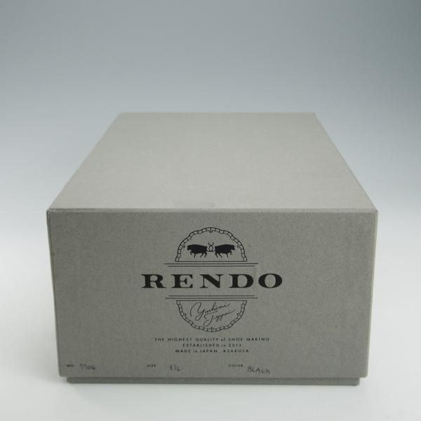 RENDO/レンド SIZE 8.5【プレーントゥ/7704/黒】 - 高級中古革靴