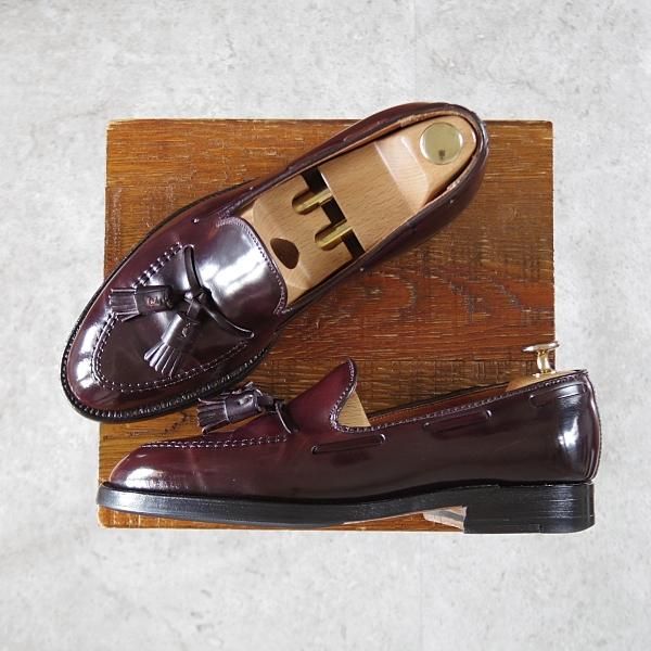 ヒ*ロ様 オールデンタッセルローファー 6.5 コードバン　シューツリー付き　A ヒ*ロ様 オールデンタッセルローファー 6.5 コードバン シュー