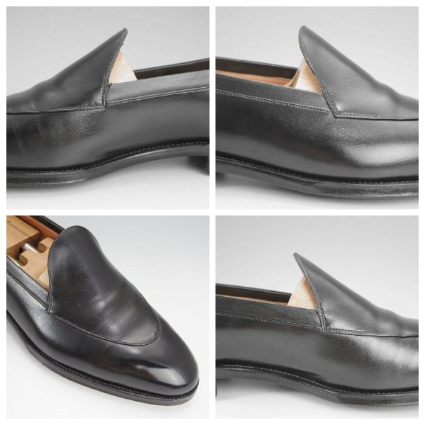 CALMANTHOLOGY/カルマンソロジー UK8【ローファー/黒】 - 高級中古革靴