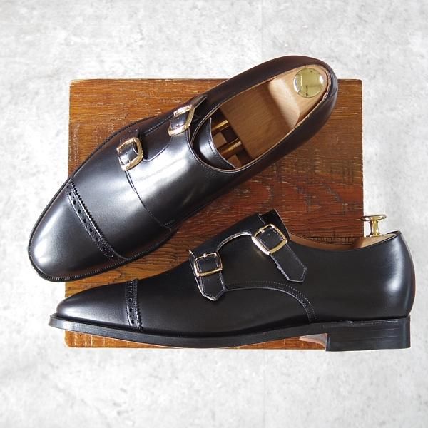 ニュー&リングウッド SIZE 9【貴重☆ダブルモンク/QA03/黒】 - 高級中古革靴の買取販売店 | studio.CBR(東京)