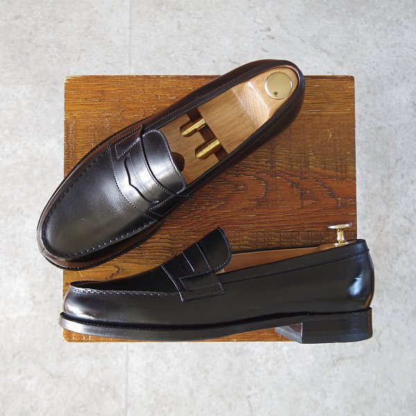 J.M.ウエストン 6C【180/コインローファー/旧ロゴ/黒】 - 高級中古革靴