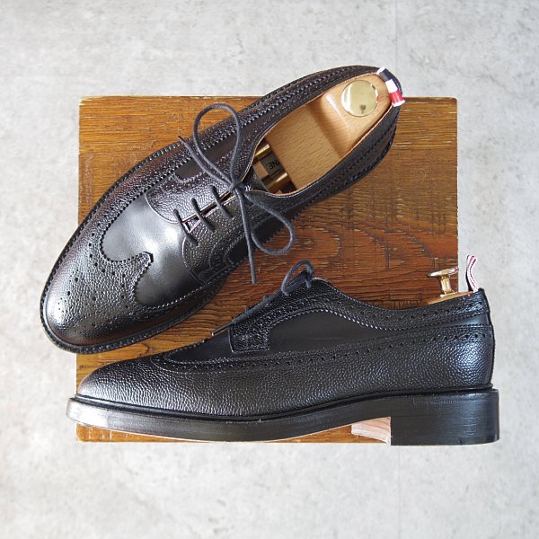 トムブラウン 英国製/ロングウイング/黒   高級中古革靴の買取