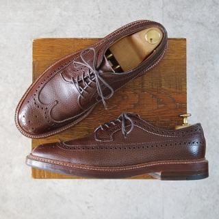 美品ALDEN Brogue スエードVチップバリーラスト7E