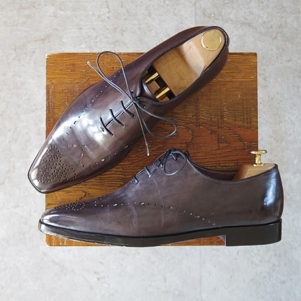 ベルルッティ SIZE 7.5【黒系パティーヌ☆イミテーション 