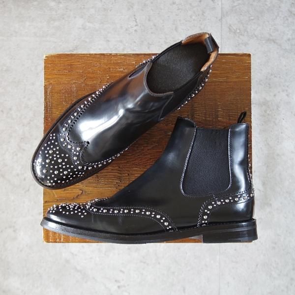 Church'sチャーチ KETSBY METサイドゴアスタッズブーツ