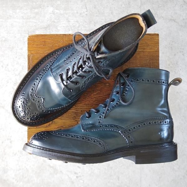 トリッカーズ SIZE 7【コードバン/紺/SHIPS別注】 - 高級中古 トリッカーズ SIZE 7【コードバン/紺/SHIPS別注】 - 高級中古