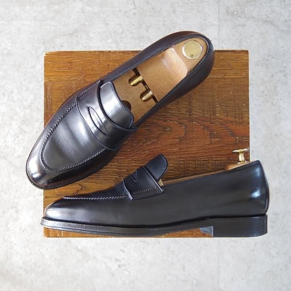 F.LLIジャコメッティ SIZE 40【コインローファー/FG562/濃紺】 高級中古革靴の買取販売店 | studio.CBR(東京) F.LLIジャコメッティ SIZE 40【コインローファー/FG562/濃紺】 高級中古革靴の買取販売店 | studio.CBR(東京)