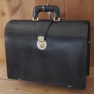 美品】万双 三つマチ ダレスバッグ 黒