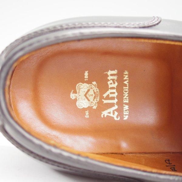 Alden 革靴 25cm 黒コードバン ストレートチップ 2161