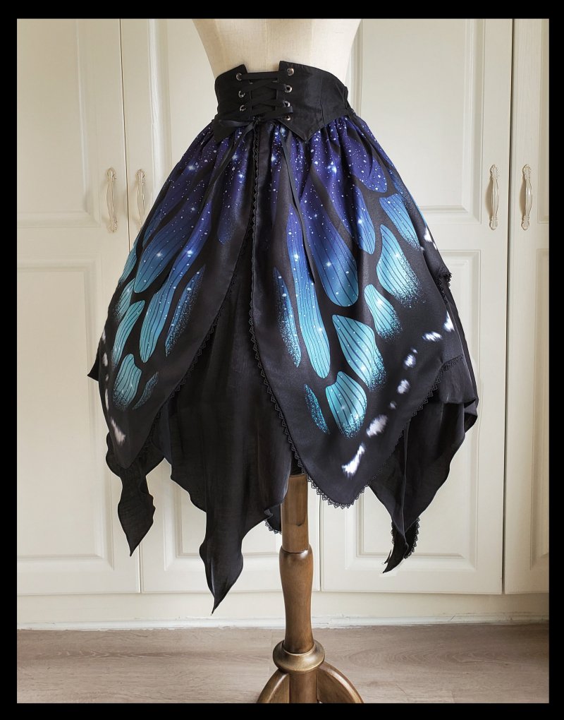 【取り寄せ】Butterfly Effectスカート(ウエスト編み上げ）【Star fantasy】