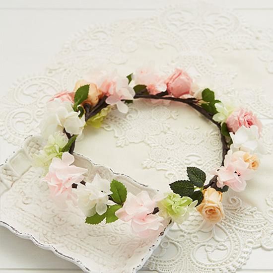 造花 ブーケデコの花冠 s 淡いピンク 白系 ブーケデコオンラインショップ ブーケ専門ショップ 造花 ブーケデコの花冠 s 淡いピンク 白系 ブーケデコオンラインショップ ブーケ専門ショップ