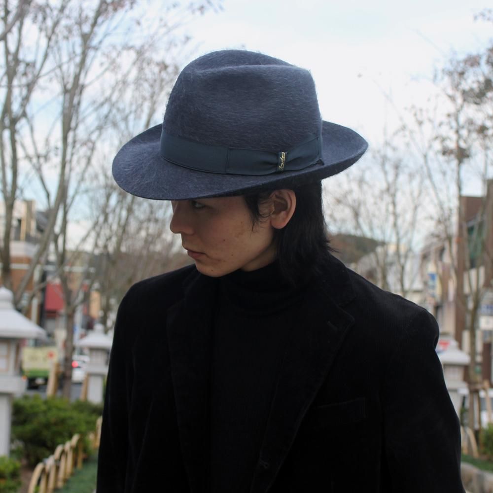 Borsalino（ボルサリーノ） ラビットファーフェルト中折れハット