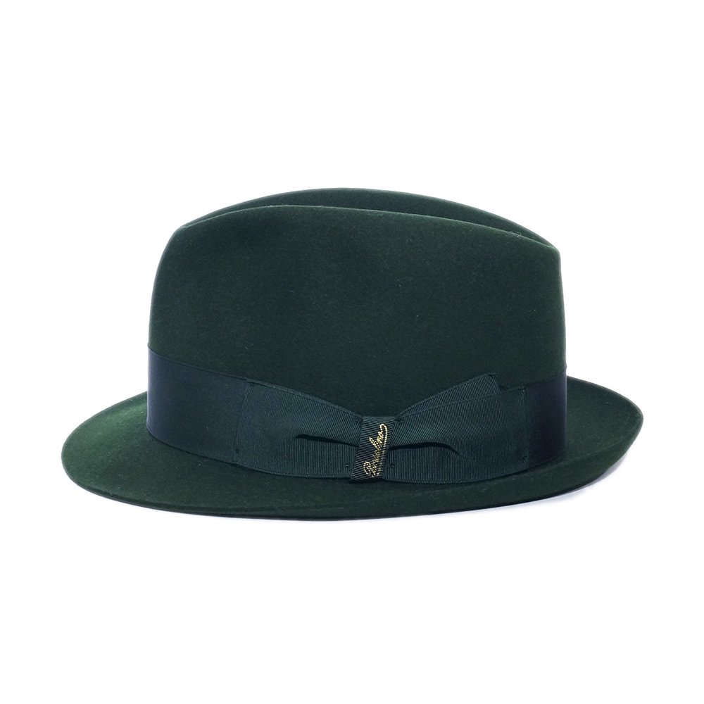 Borsalino（ボルサリーノ） アレッサンドリア ラビットファーフェルト中折れハット - Green - 鎌倉帽子屋 公式通販サイト