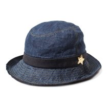 e-zooʥˡLIGHT INDIGO linen hat