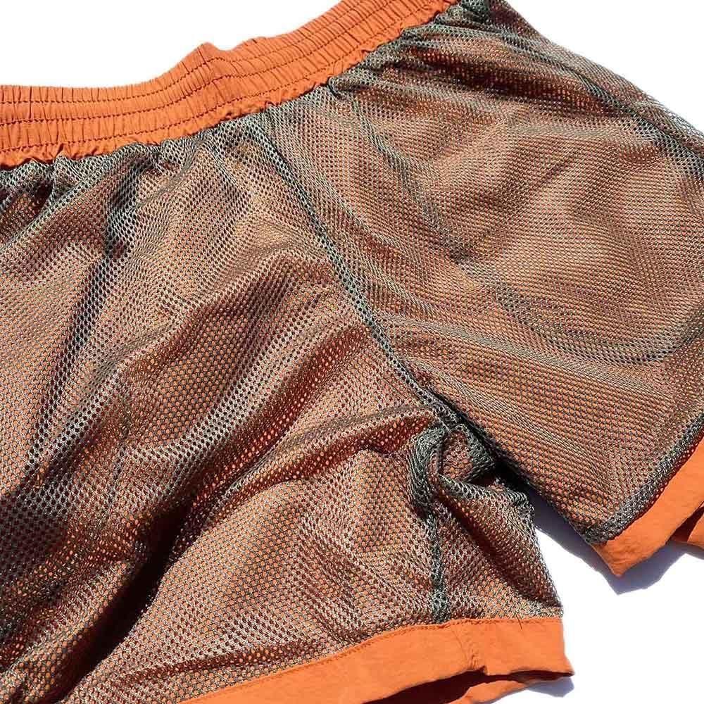 by HALO】 MESH LINED NYLON SHORTS - ORANGE - 鎌倉帽子屋 公式