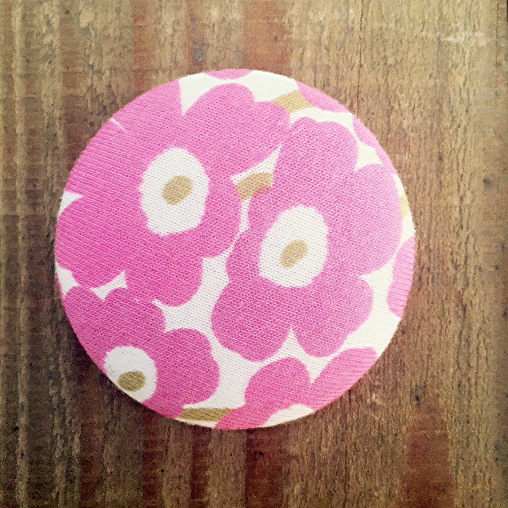 marimekko fabric brooch