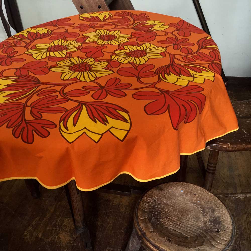 vintage table cloth
