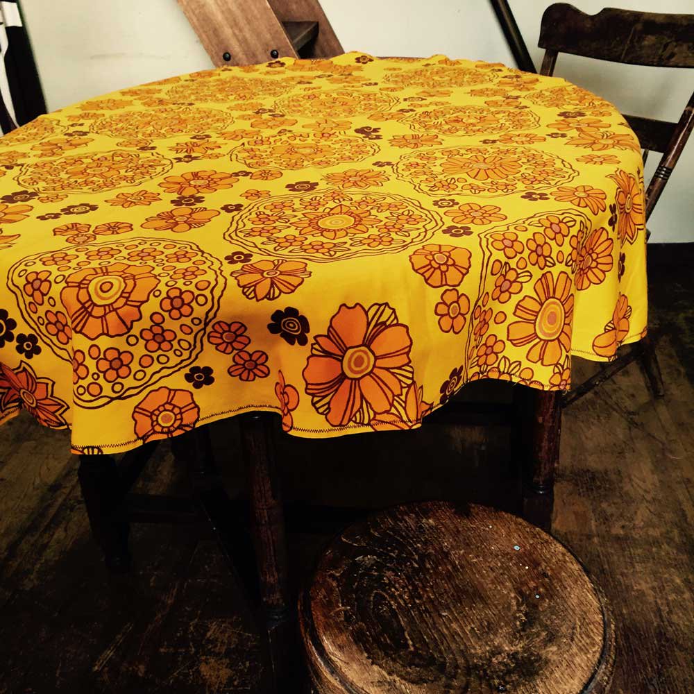 vintage table cloth