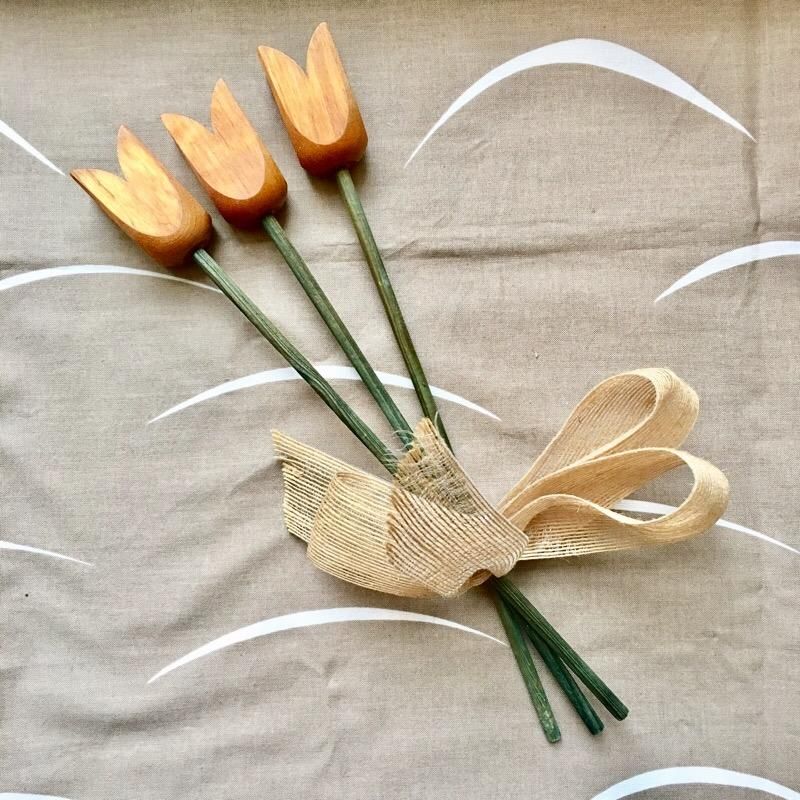 wooden flower